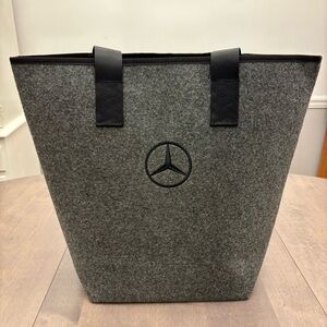Mercedes-Benz Premium Tote Bag Embroidered Logo Felt Shopper